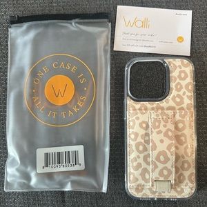 NEW Walli Case iPhone 14 Pro Blush / Pink Leopard